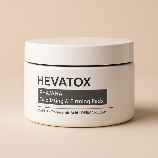 HEVATOX® PHA/AHA Exfoliating & Firming Pads (Topical Neuro-toxin)